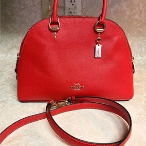Coach Vibrant Red Crossbody Bag